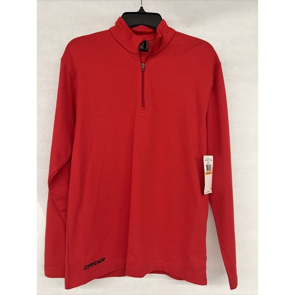 NEW NWT Red Spyder Men's Jacque Peak Cotton/Poly T-Neck SZ Small S Zip pullover
